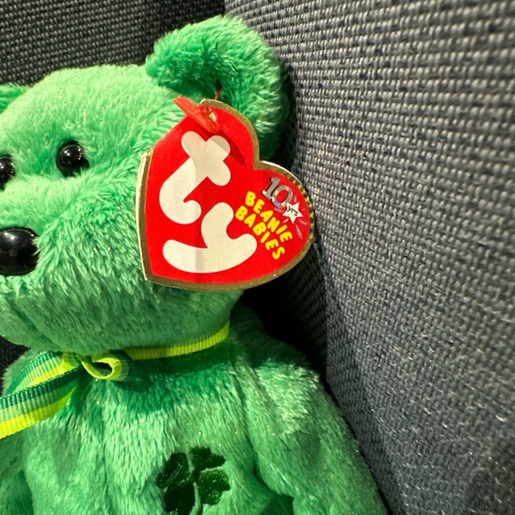 Ty Beanie Babies Dublin Bear Green Collectible NWT NEW 2002 vintage clover - Picture 12 of 16
